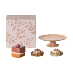 Maileg Kuchen und Tortenständer mit Schachtel, Gr. Mini