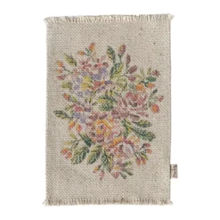 Maileg Miniatur-Teppich, Blumen, mittel, 12x10cm