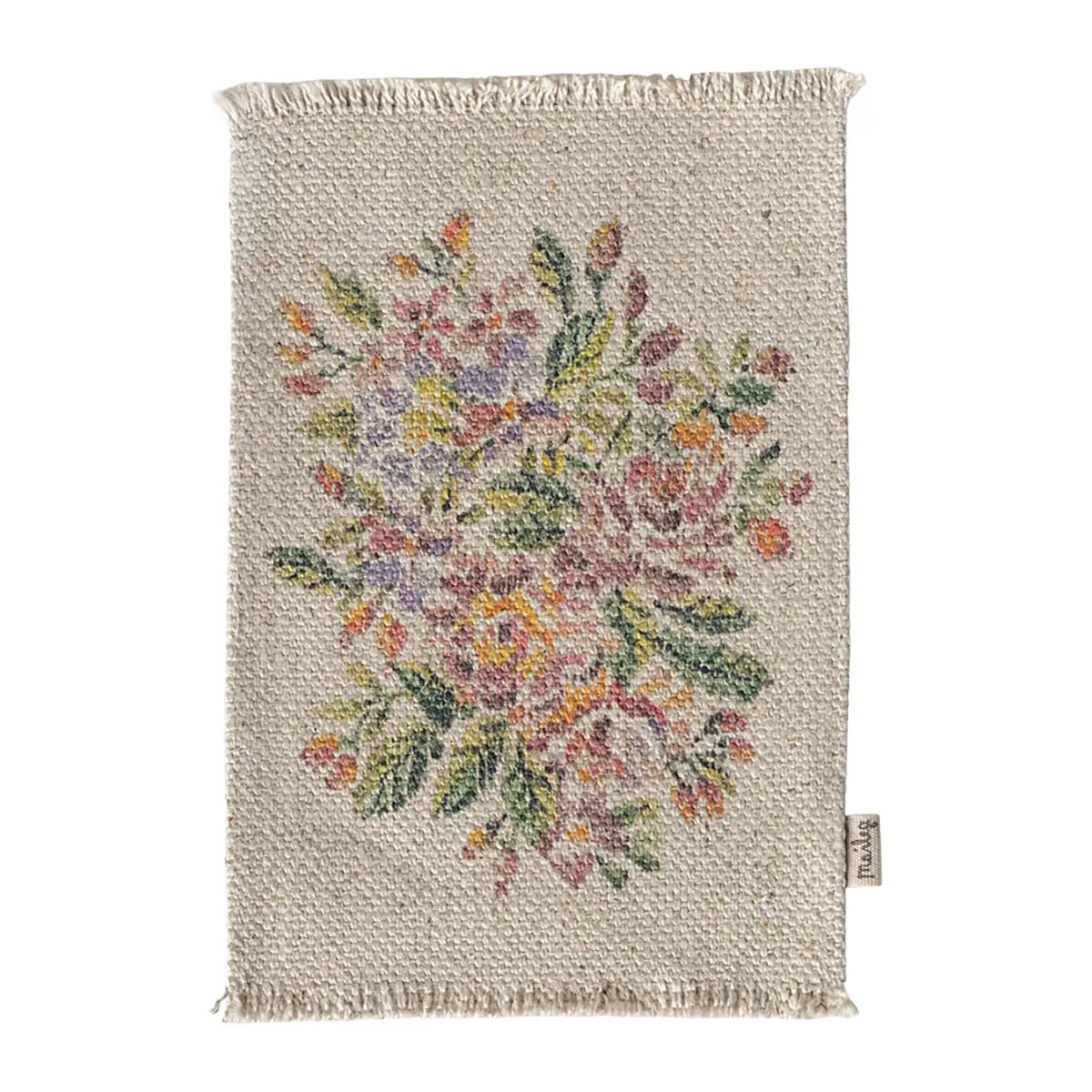 Maileg Miniatur-Teppich, Blumen, mittel, 12x10cm