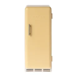 Maileg Retro Puppenhaus Kühlschrank „gelb“, Metall, H22cm