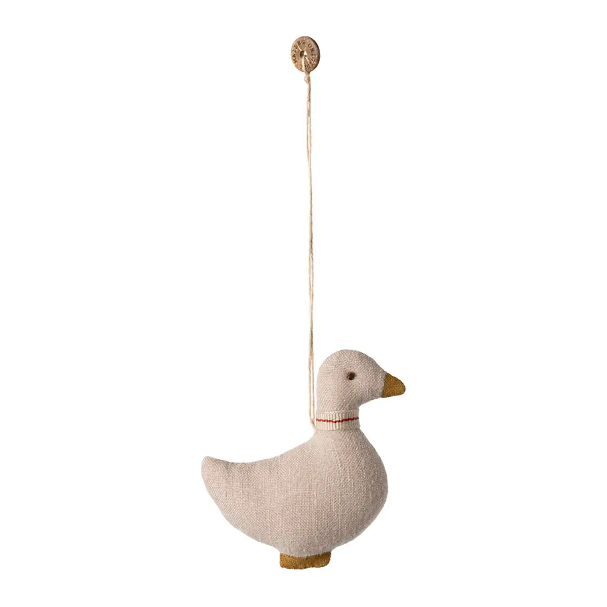 Maileg Weihnachtsbaumschmuck Ente aus Baumwolle „sand“