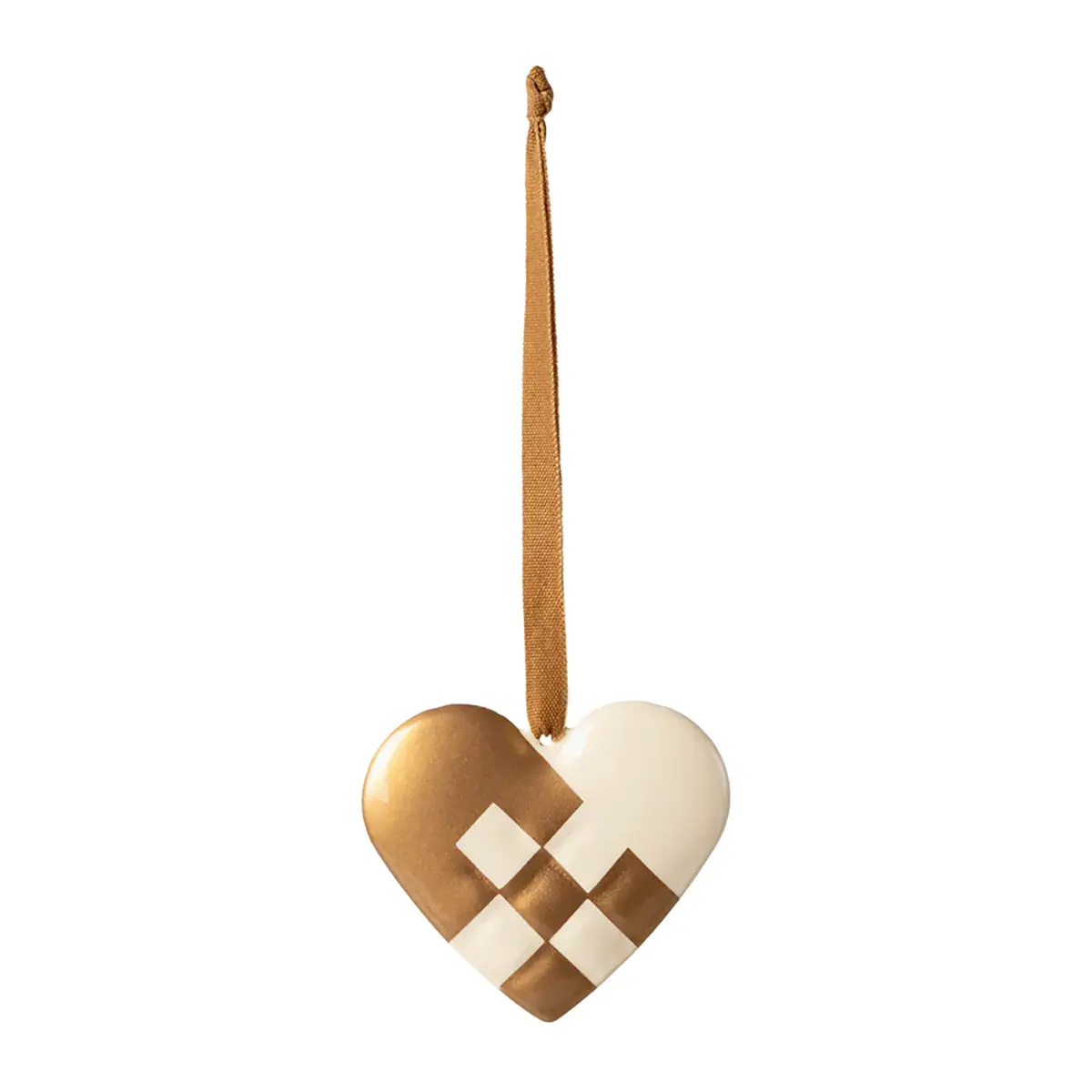 Maileg Weihnachtsbaumschmuck Herz aus Metall „gold“ 6cm