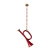 Maileg Weihnachtsbaumschmuck Metallornament Trompete „rot“, mit Box