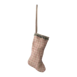 Maileg Weihnachtsbaumschmuck Strumpf „Schachbrett“ H10cm