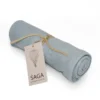 Saga Copenhagen Musselintuch Vidar, Dream Blue, Mulltuch in Bio-Baumwolle, 70 x 70 cm