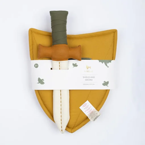 Fabelab Kinderkostüm Ritter - Schild und Schwert „Olive“
