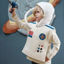 Fabelab Kinderkostüm „Astronaut“, weiß