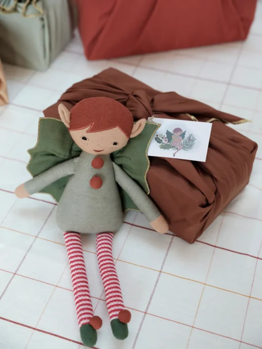 Fabelab Elfen-Puppe „Christmas Spirit“, H30cm