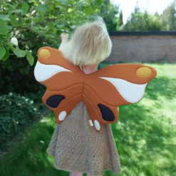 Fabelab Kinderkostüm Schmetterlings-Flügel „zimtfarben“