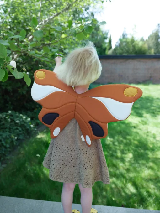 Fabelab Kinderkostüm Schmetterlings-Flügel „zimtfarben“
