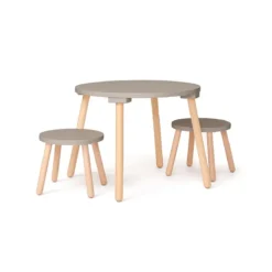 Kids Concept Kindertisch und Hocker-Set „hellbraun“