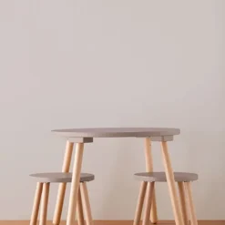 Kids Concept Kindertisch und Hocker-Set „hellbraun“