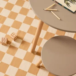 Kids Concept Kindertisch und Hocker-Set „hellbraun“