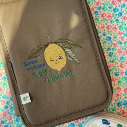 Konges Sløjd Federmappe Clover „Lemon“, Gr. Maxi