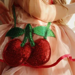 Konges Sløjd Glitzertasche für Kinder „Barbados Cherry“