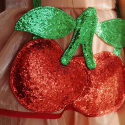 Konges Sløjd Glitzertasche für Kinder „Barbados Cherry“