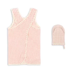 Konges Sløjd Kinderschürzen-Set „Cherry Check“