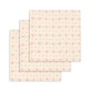 Konges Sløjd Musselin Tuch-Set „Fleur Decor“, 65cm, 3er-Set