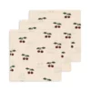 Konges Sløjd Musselin Tuch-Set „Ma Grande Cerise“, 65cm, 3er-Set