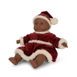 Konges Sløjd Puppen-Weihnachtskleid „Jolly Red“ für 42cm Puppen