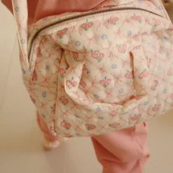 Konges Sløjd Puppen Wickeltasche „Fleur Decor“