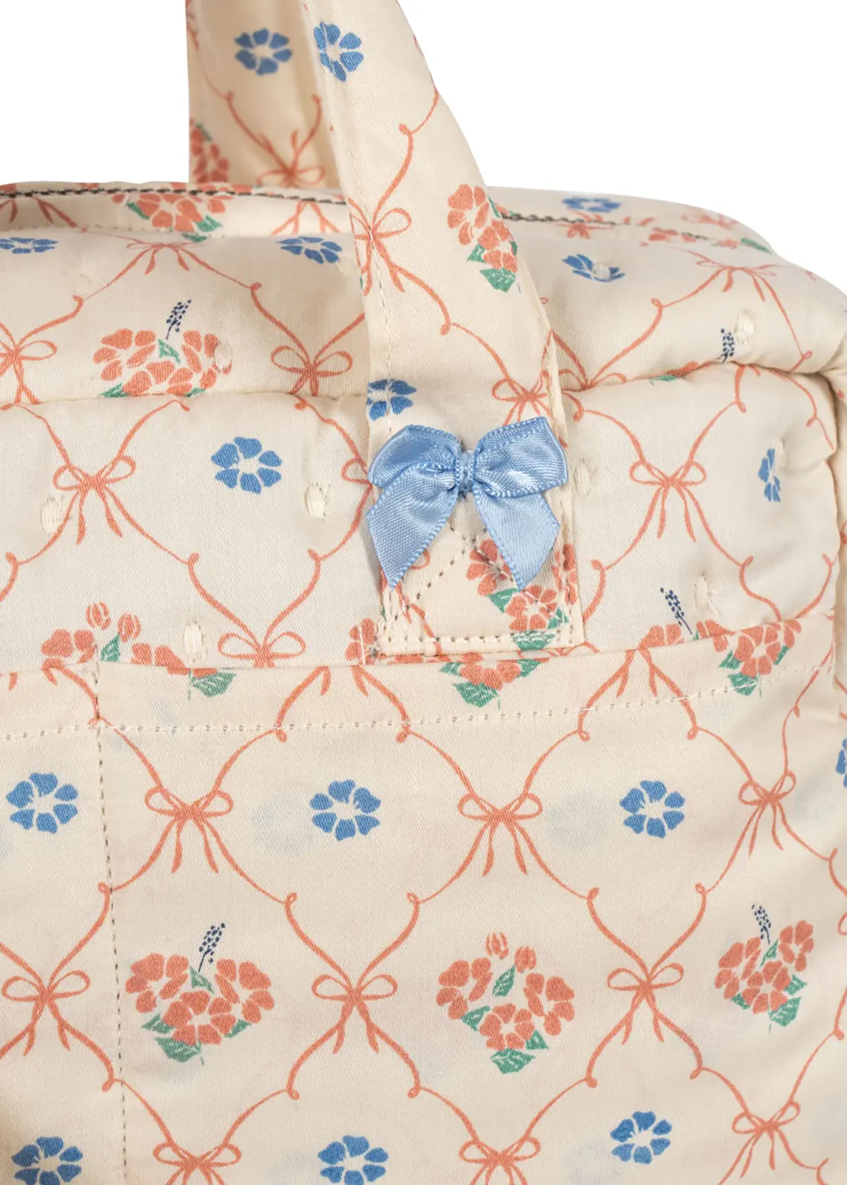 Konges Sløjd Puppen Wickeltasche „Fleur Decor“