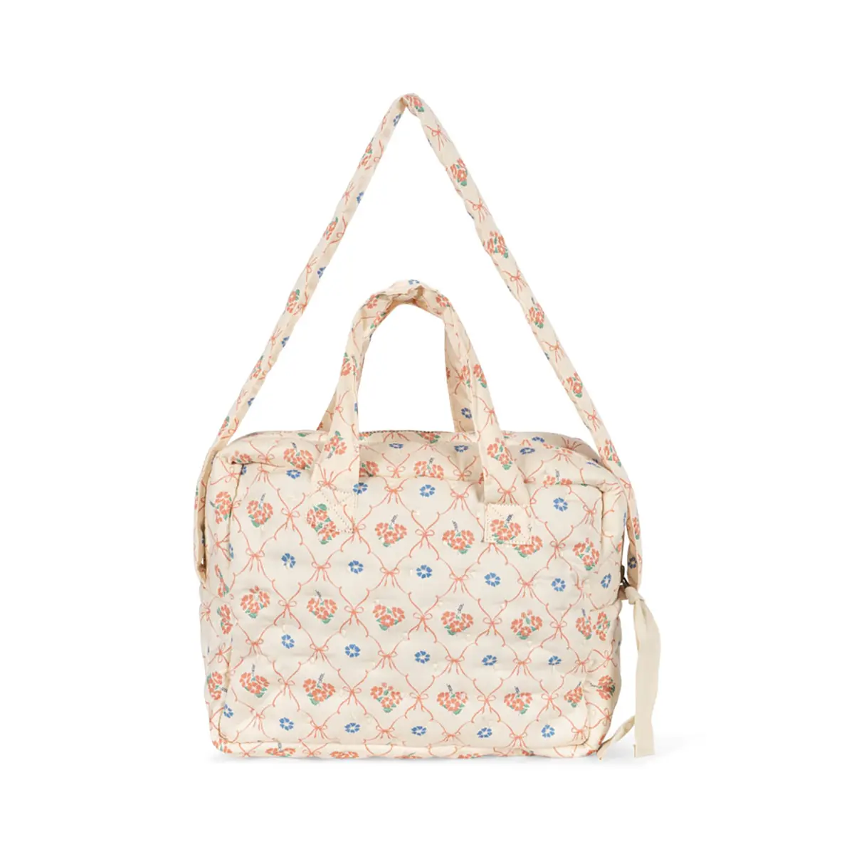 Konges Sløjd Puppen Wickeltasche „Fleur Decor“