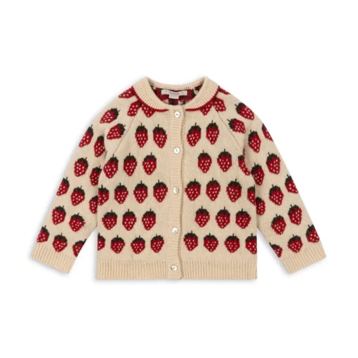 Konges Sløjd Strickjacke Belou „Erdbeere“