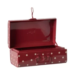 Maileg Aufbewahrungskoffer, Klein - Rot mit Punkten, 15x35x20cm