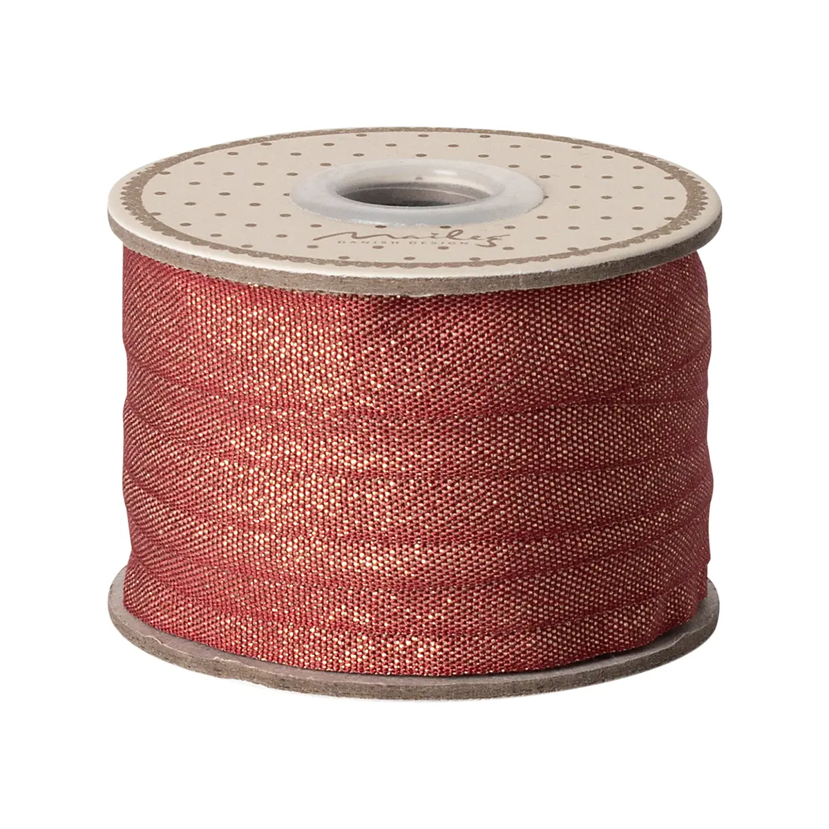 Maileg Geschenkband „Rot / Gold“ 10m x 1,3cm