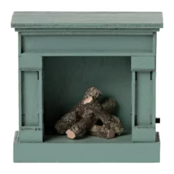 Maileg Miniatur-Kamin für das Puppenhaus „Blau“, Maus, H9cm