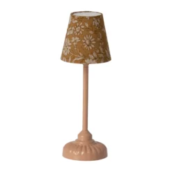 Maileg Miniatur-Stehlampe „dunkel powder“, Maus, H14cm