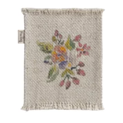 Maileg Miniatur-Teppich, Blumen, klein, 9x7cm