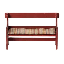 Maileg Puppenhaus Holzbank „rot“, Maus, 7x11cm