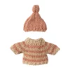 Maileg Puppenkleidungs-Set für Große Schwester Maus „Strickpullover-Set“