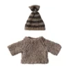 Maileg Puppenkleidungs-Set für Großer Bruder Maus „Strickpullover-Set“