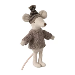 Maileg Puppenkleidungs-Set für Großer Bruder Maus „Strickpullover-Set“