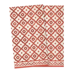 Maileg Serviette Mosaik groß - Rot, 20x11cm
