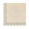 Maileg Serviette, Multi Dots - Blau, 12x12cm