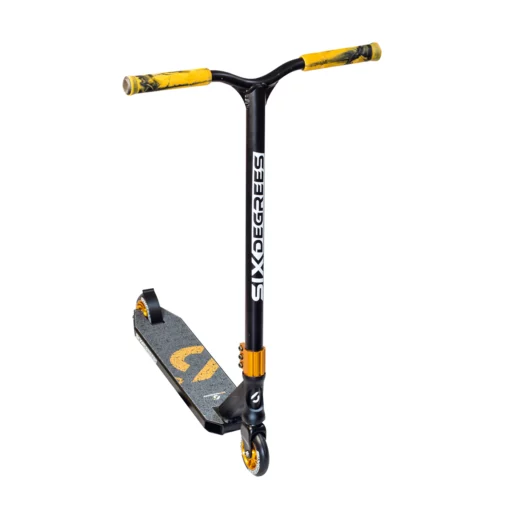 Six Degrees Aluminium Stuntscooter 100 mm – Schwarz-Kupferbraun