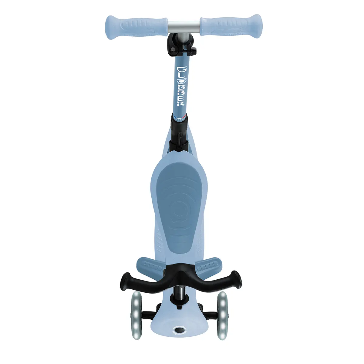 Globber 3-in-1 Roller Go-Up Active Lights Eco mit Leuchtrollen – Blaubeere, 15M-9J