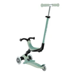Globber 3-in-1 Roller Go-Up Active Lights Eco mit Leuchtrollen – Pistazie, 15M-9J