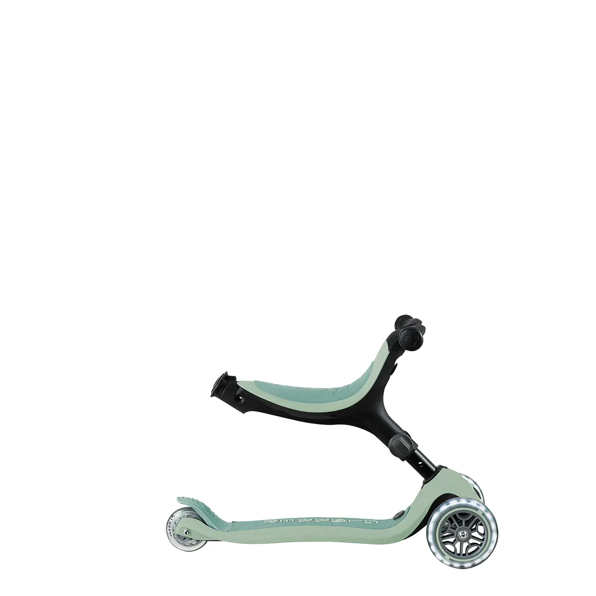 Globber 3-in-1 Roller Go-Up Active Lights Eco mit Leuchtrollen – Pistazie, 15M-9J