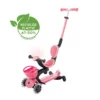 Globber 3-in-1 Roller Go-Up Baby Lights 360º mit Leuchtrollen – Coral Pink, 15M-9J