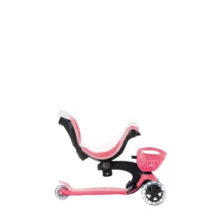 Globber 3-in-1 Roller Go-Up Baby Lights 360º mit Leuchtrollen – Coral Pink, 15M-9J
