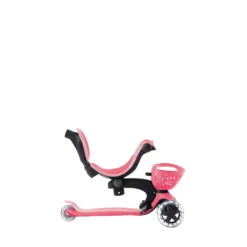Globber 3-in-1 Roller Go-Up Baby Lights 360º mit Leuchtrollen – Coral Pink, 15M-9J