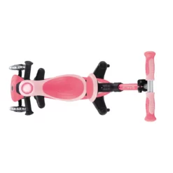 Globber 3-in-1 Roller Go-Up Baby Lights 360º mit Leuchtrollen – Coral Pink, 15M-9J