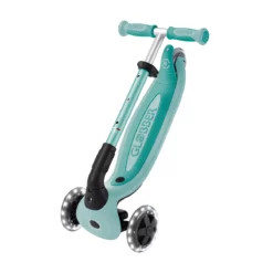 Globber 3-in-1 Roller Go-Up Baby Lights 360º mit Leuchtrollen – Mint, 15M-9J