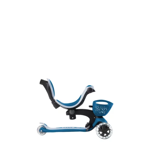 Globber 3-in-1 Roller Go-Up Baby Lights 360º mit Leuchtrollen – Petrol Blue, 15M-9J