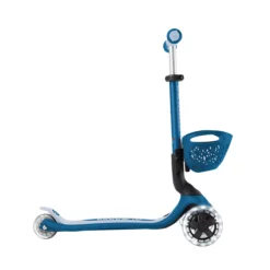 Globber 3-in-1 Roller Go-Up Baby Lights 360º mit Leuchtrollen – Petrol Blue, 15M-9J